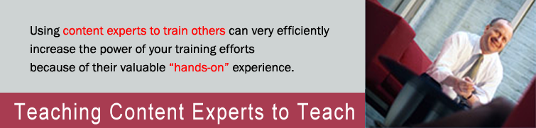 Teaching Content Experts to Teach Training Program